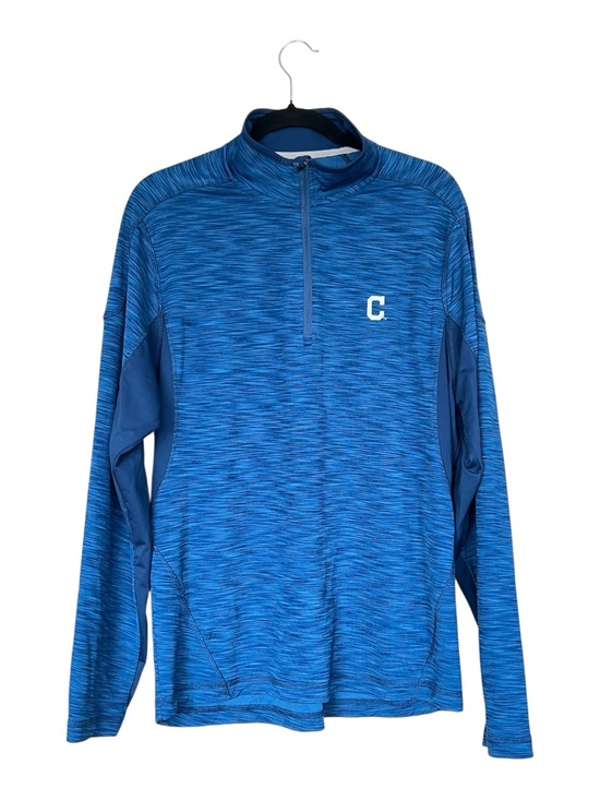 Elevate Other - Elevate Men's Blue Quarter-Zip Performance Pullover with C Logo Size L